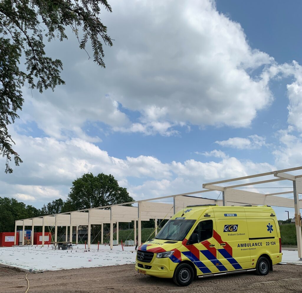 Bouw ambulancepost Helmond Deltaweg